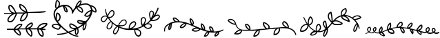 Vine Doodles - Dingbats Font Sample