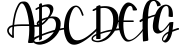 Mellisa Calligraphy Font Sample