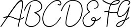 Afrida monoline script font 3 Sample