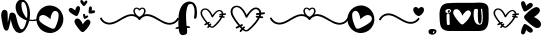 You Me-A quiry font with heart dingbat