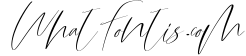 Amulet. Signature Script Font