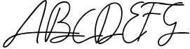 Alabama - Signature Font Sample