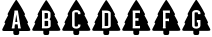 Christmas Tree Display font Sample