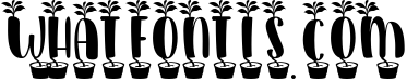 Plant Factory font and monogram 7