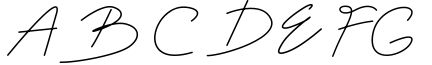 Virghie signature font Sample