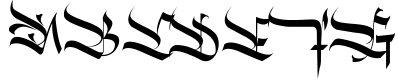 Ventralie -Blackletter Font Sample