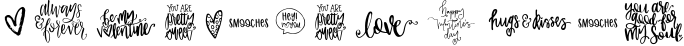 Valentine Symbols Font