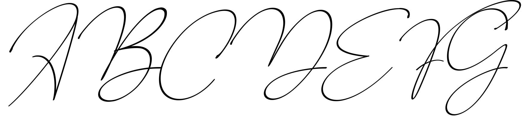 Baltimore // Straight Signature Font 1 Sample