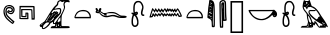 Egyptian Hieroglyph Typeface 1