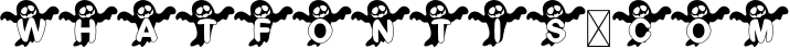 Boo Ghost Monogram Font for Halloween 2X Style