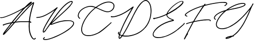 Falidasi Triasie - Monoline Signature Font 1 Sample