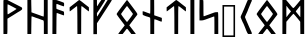 Norse Elder Futhark Typeface