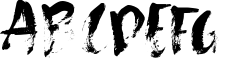 Going Black SVG font Sample