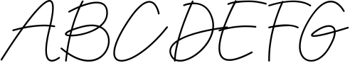 Viyanillya Signature Font Sample