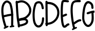 Anyhoo Handwritten Font Sample