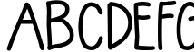 Tatertot - Tall Handwritten Font Sample