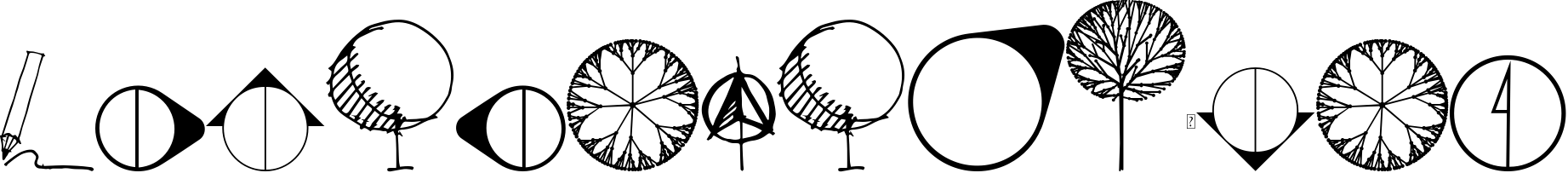 Architecture Freehand font 2
