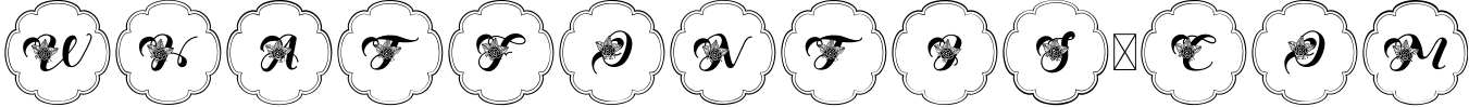 Keshia Monogram Font - 4 Style Monogram 2
