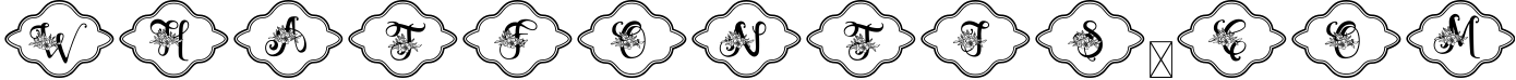 Zahiya Monogram Font - 4 Style Monogram 2