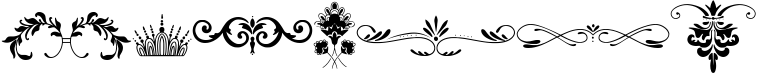 Monogram. 5 elegant fonts. Sample