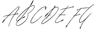 Signature vp - Handwritten font 1 Sample