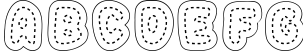 Stitched Letters SVG Font 1 Sample