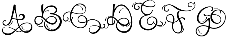 Monogram Handwriting font family 8 Sample