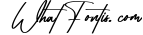 Blywoofs Signature Font