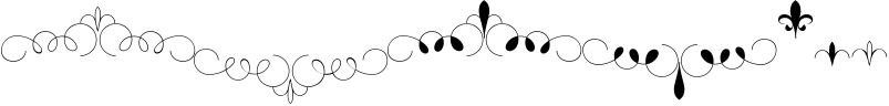 Straight Font Duo Plus Ornament Sample
