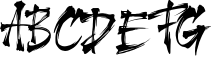 Harukaze Brush Font 1 Sample