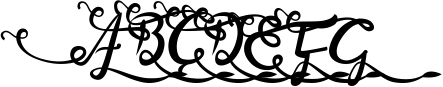 Bandrose typeface 3 Sample