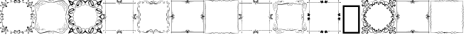 Square Frames Dingbat Font