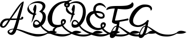 Bandrose typeface 8 Sample