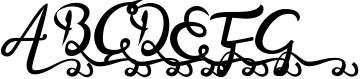 Bandrose typeface 6 Sample