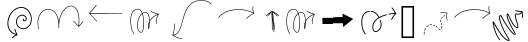 Arrows - A Doodle Font