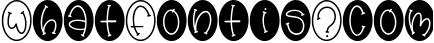 Skelly Keys a fun Oval Font