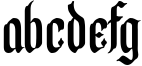 Calathea Display Blackletter Font Sample