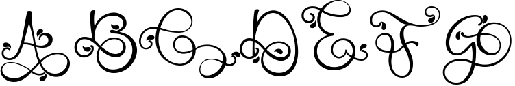 Monogram Handwriting font family 2 Sample