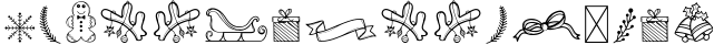 Holidoodles, A Holiday Doodle Font