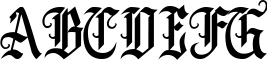 Carless Panther Blackletter Font Sample