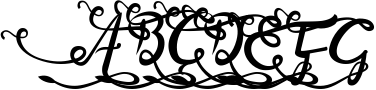 Bandrose typeface 5 Sample