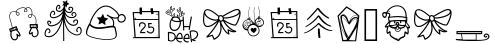 North Pole - A Christmas / Winter Doodles Font