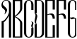 Novodevichi - russian letter font Sample
