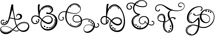 Monogram Handwriting font family 6 Sample
