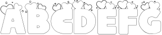 Be Mine Heart Font 1 Sample