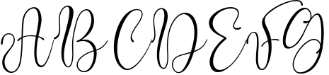 Aliquest Script Font 1 Sample