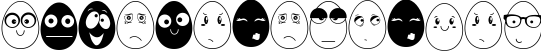 Egg Emoticon Dingbats