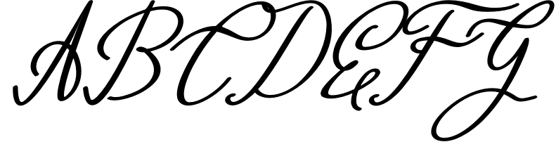 Montapallier script 2 style Sample