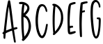 Shoelace Scrawl, a handwriting font Sample