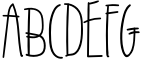 Imperfect font 2 Sample